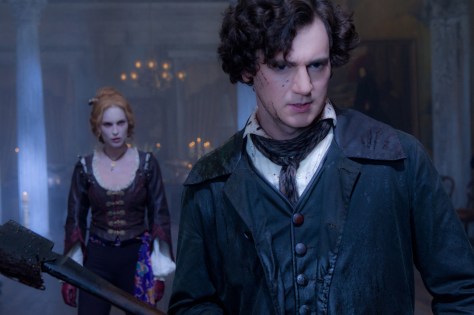 The vampire Vadoma (Erin Wasson) and Abraham Lincoln (Benjamin Walker) in ABRAHAM LINCOLN: VAMPIRE HUNTER (photo by Stephen Vaughan, courtesy of Twentieth Century Fox Film Corporation. © 2012. All rights reserved.)